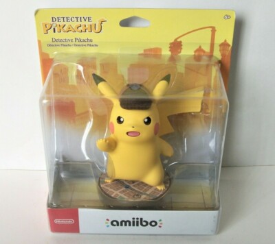 Detective Pikachu amiibo Figure In Box Pokemon Nintendo Switch 3DS Wii U  2018 45496893514|