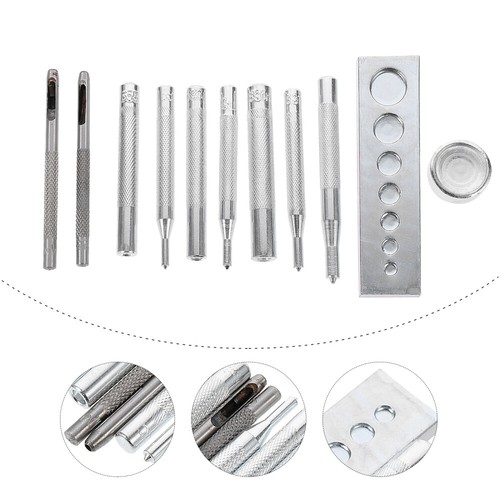 11 Pcs/Set Snap Fastener Tools Clothes Button Installation Baby