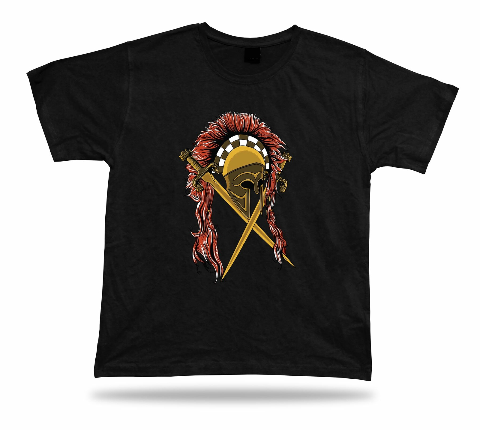 Sword and Helmet Warrior cool awesome stylish modern tshirt tee design apparel