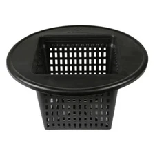 Set of 2 6" Square Net Pots Bucket Lid Hydroponic systems, plants