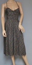dRA LOS ANGELES MONIQUE SUN DRESS WITH POCKETS FULLY LINED OPEN LACE UP BACK