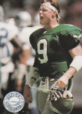 Pro Set Platinum 1991 NFL Philadelphia Eagles #250 Jim McMahon