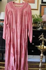 Lucknow Chanderi Silk Chikankari Kurta, Heavy Hand Embroidery with Mukaish Work