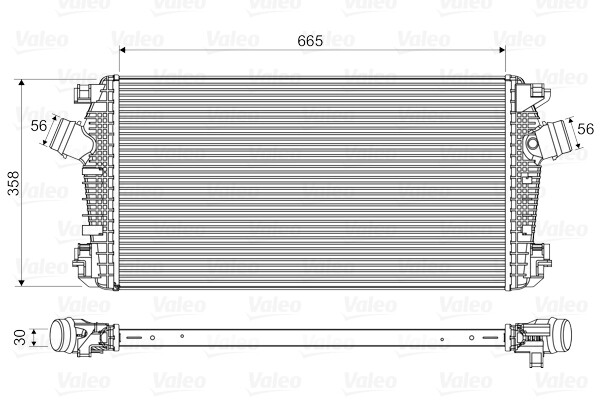 Valeo 818567 Intercooler contre les pertes de puissance et fumées de suralimentation