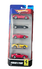 2008 Hot Wheels FERRARI 5 PACK 599 355 550 DAYTONA 456 GTA Sealed RED BLACK YELL