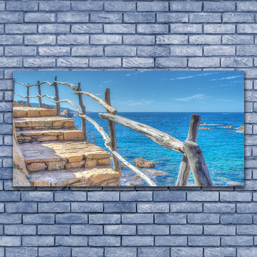 Impression sur verre acrylique de luxe style architecture marine 140x70