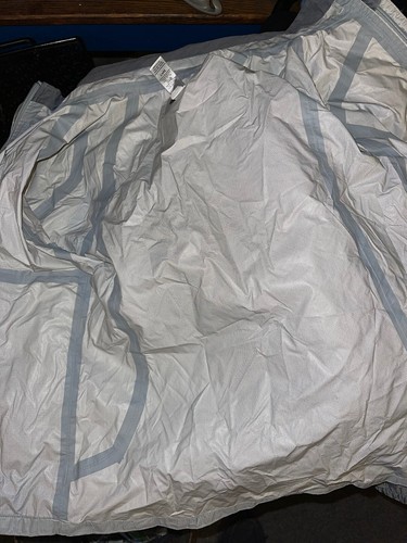 REI Youth Girls XL 18 Rainwall Gray Hooded Lightweight Rain Shell Jacket - Picture 9 of 9