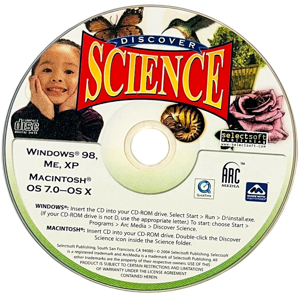Discover Science / Discover More Science CD-ROM for Window / Mac - LOT of 2 - Image 2 of 4