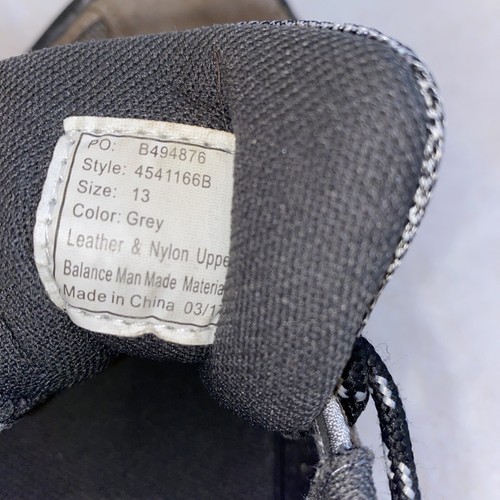 ITASCA Balboa Mens 4541166B Gray Leather Lace Up Running Athletic Shoes Men’s 13 - Picture 9 of 10
