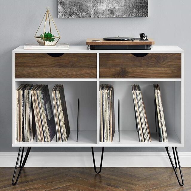 Stackable Vinyl Records Storage Shelves Turntable Record Player