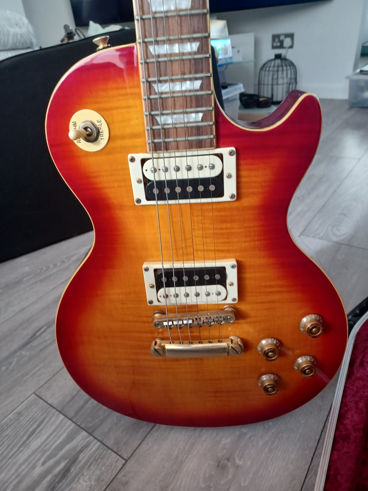 Richwood Les Paul Electric Guitar With Flight Case eBay