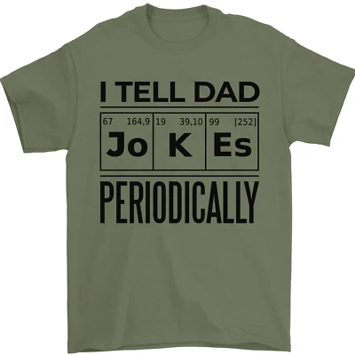 Vatertag I Tell Dad Scherze Periodically Lustig Herren Maglietta 100% Baumwolle - Bild 1 von 4