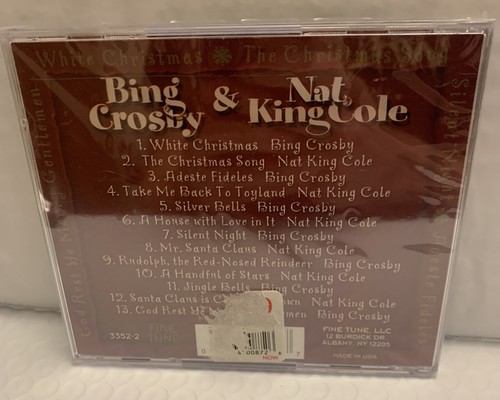 White Christmas - Bing Crosby / Nat King Cole (CD, Sep-2001, Fine Tune) New - Picture 2 of 3