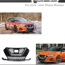 Front Bumper Grille W/Chrome Trim Assembly For Nissan Maxima 2019-2021 Plastic