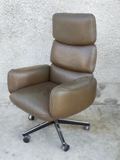 fauteuil de bureau CUIR design KNOLL INTERNATIONAL otto ZAPF  armchair desk