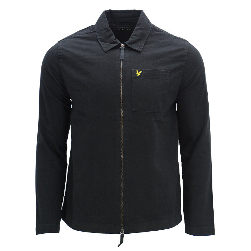 Lyle & Scott Mens Casual Jacket Long Sleeve Overshirt Summer Cotton