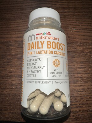 New Milkmakers Daily Boost 2-in-1 Lactation Supplements Exp 03/26
