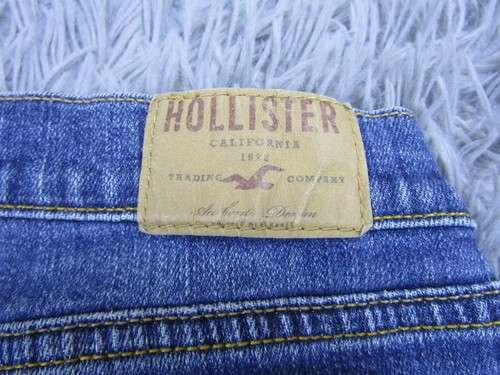 Hollister Shorts Damen 5 Stretch DIY Denim Jeans abgeschnittene Bündchen Jorts Sommer - Bild 8 von 8