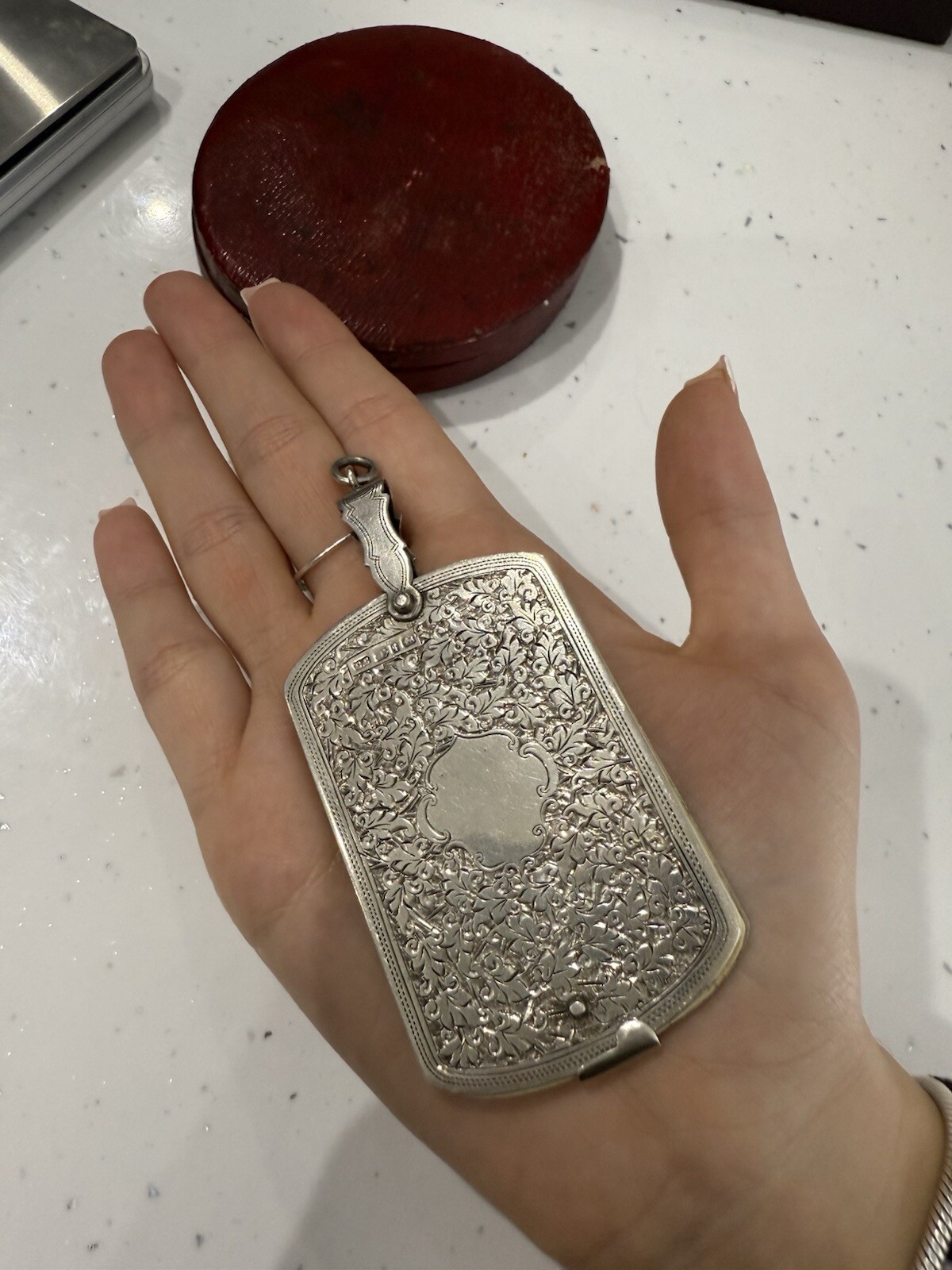 Victorian Antique Solid Sterling Silver Notebook … - image 7