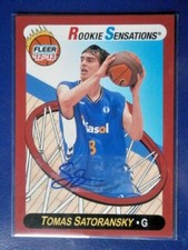 TOMAS SATORANSKY  #77  ( ROOKIE ) AUTOGRAPH  2012 /13 FLEER ROOKIE SENSATIONS