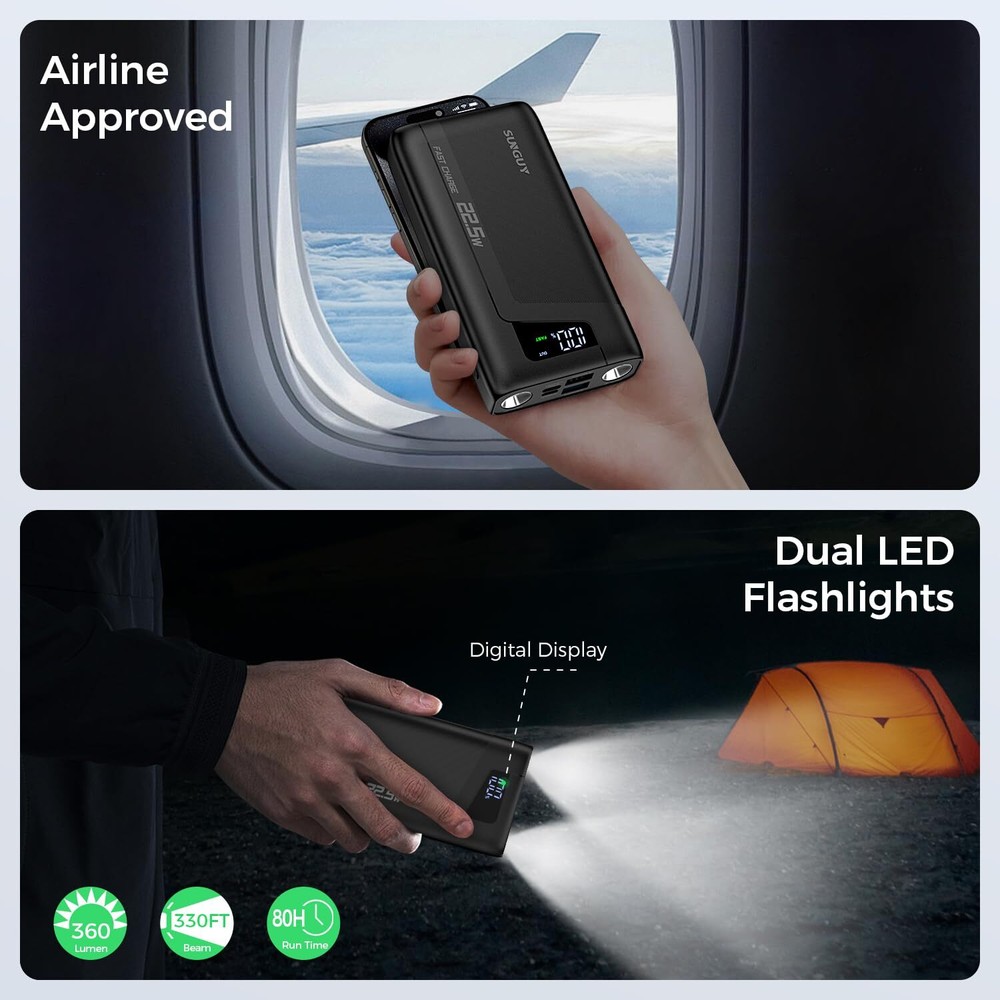 20000mAh Power Bank with 22.5W Fast Charging USB C Input Output 20000mAh Power Bank with 22.5W Fast Charging USB C Input Output