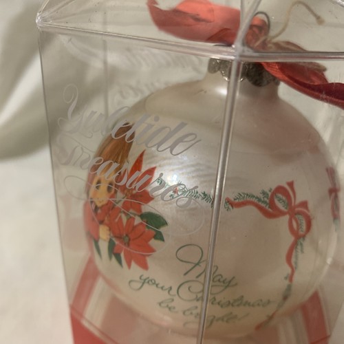 Gibson Yuletide Treasures Glass Ball Ornament May Your Christmas Be Bright - Picture 8 of 12