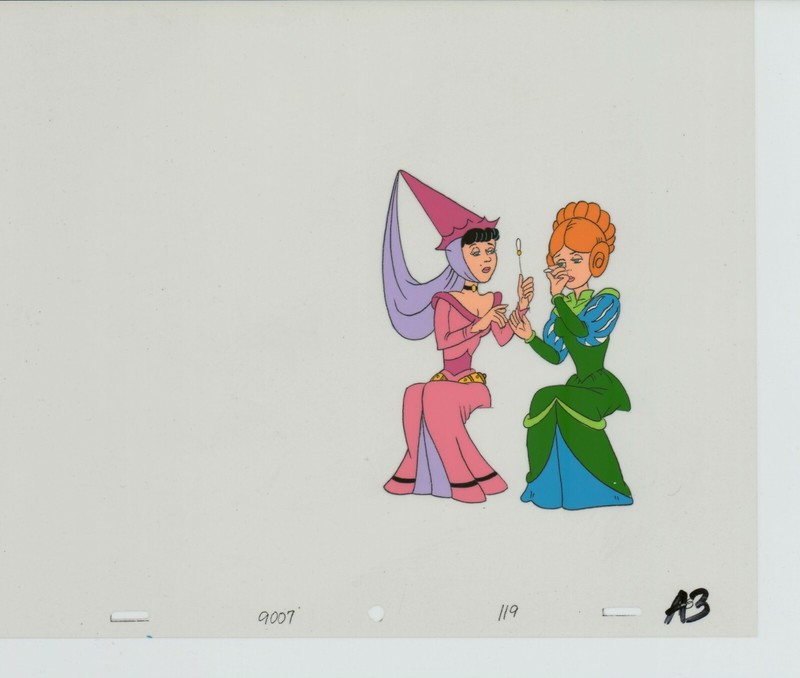 Unknown Animation Production cel of princess or maids b3010