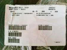 95' PG E8 SFQ, Rapplon belting bulk roll.