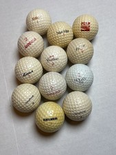 Vintage Golf Ball Lot Hogan Nicklaus Coca Cola Acushnet Club Spec Logo Mixed 12