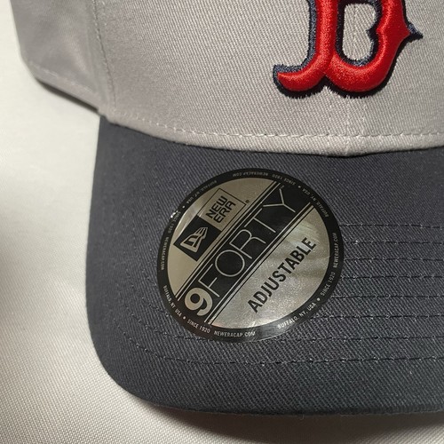 Boston Red Sox New Era 9Forty MLB Gray & Navy Adjustable Hat - Picture 7 of 8