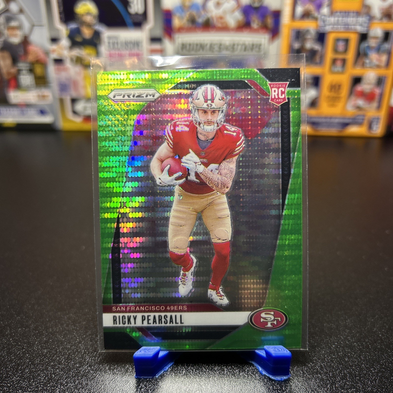 2024 Ricky Pearsall Panini Prizm Neon Green Pulsar #383 San Francisco 49ers