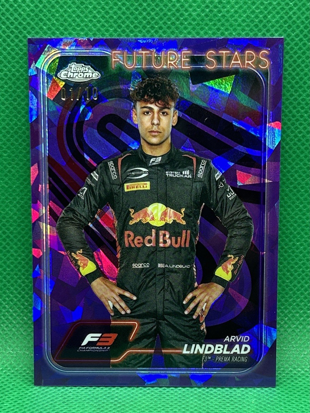 2024 Topps Chrome Sapphire Formula 1 F1 Arvid Lindblad #45 Purple #1/10