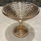 Vintage Anchor Hocking Manhattan Pink Depression Glass Martini Compote 1938-1943