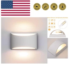 Aluminum Modern Indoor LED Wall Sconce Interior Wall Lights 1 Pack Hardwired ...