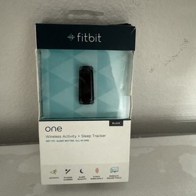 Fitbit One Wireless Activity & Sleep Tracker Black for iOS/Android w/ Charger