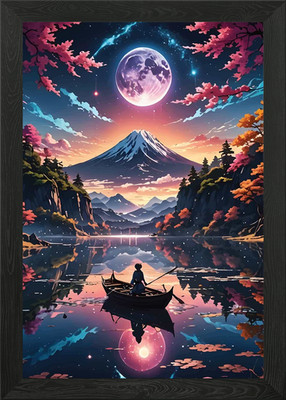 Kirschblüte Japanisch Gerahmtes Wandbild Poster Leinwanddruck Bild