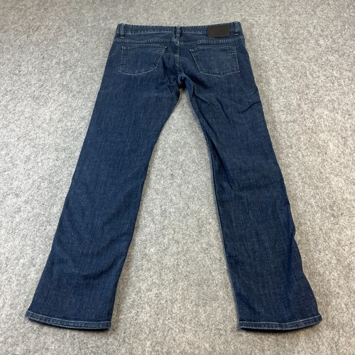 Hugo Boss Delaware Jeans Herren 34 32 Slim Tapered Dark Wash Blau Rinse Stretch - Bild 2 von 12