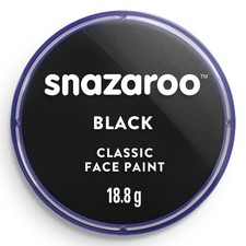 Snazaroo Classic Face and Body Paint, 18.8g 0.66-oz Pot, 0.6 Fl Oz, Black