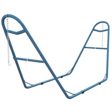 Outsunny Hammock Stand with Adjustable Chains Hooks, Net Stand, Blue