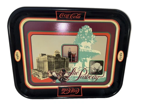 RARE Vintage Coca Cola The Peabody Memphis 13" Serving Tray Features the Ducks