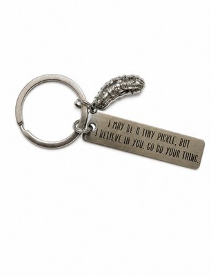 Inspirational Keychain Keyring Pickle Themed.