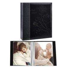 Fotoalbum 10x15 Schwarz  2 Pakete Top Loading 52 Bilder Buch