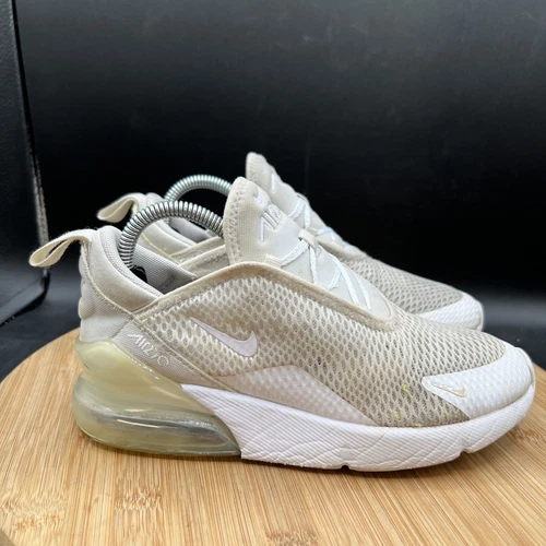 Nike Air Max 270 Youth Size 3Y White Athletic Running Shoes Sneakers AO2372-103 - Picture 3 of 9