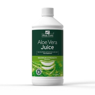 Aloe Pura Aloe Vera Saft Max Stärke 1ltr - 4er Pack