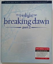 THE TWILIGHT SAGA: BREAKING DAWN PART 2 BLU RAY 2 DISCS TARGET EXCLUSIVE DIGIPAK