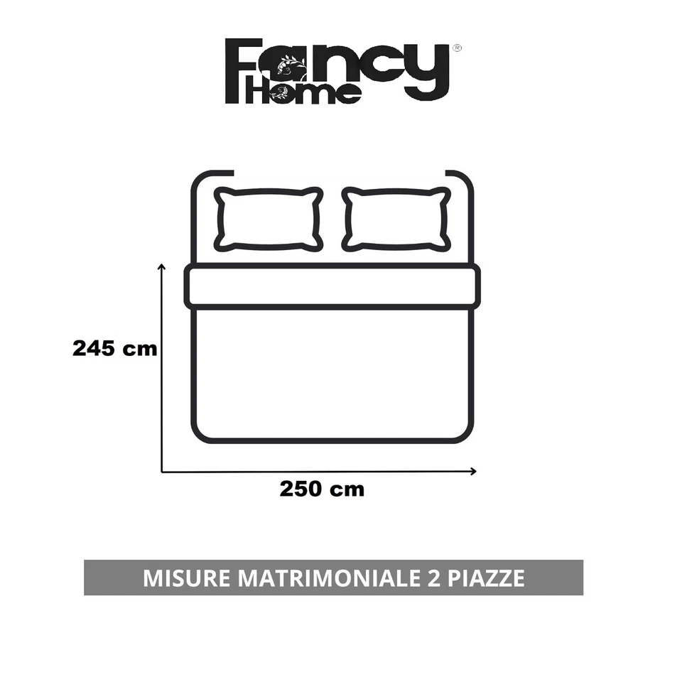 Trapunta invernale Matrimoniale Fancy Home in microfibra Art. Aspen 245x250 cm - Immagine 4 di 4