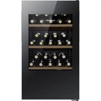 Wine Cooler 5-20°C, horizontal bottle storage, low 39dB, double glass front