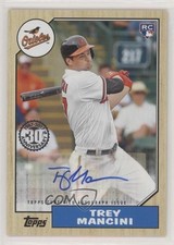 2017 Topps 1987 Rookie and All-Star Edition Trey Mancini #1987A-TM Auto 6cf