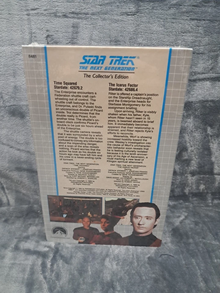 Star Trek The Next Generation VHS - Time Squared / The Lcarus Factor - Image 2 of 4