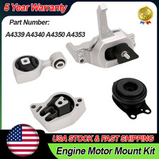 4pcs Motor Mounts For 07-17 Nissan Altima 2.5l Auto Cvt A4339 A4340 A4350 A4353